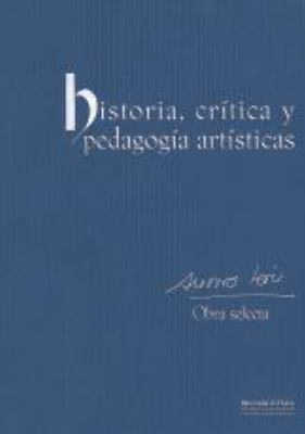 portada del libro Historia, crítica y pedagogía artística