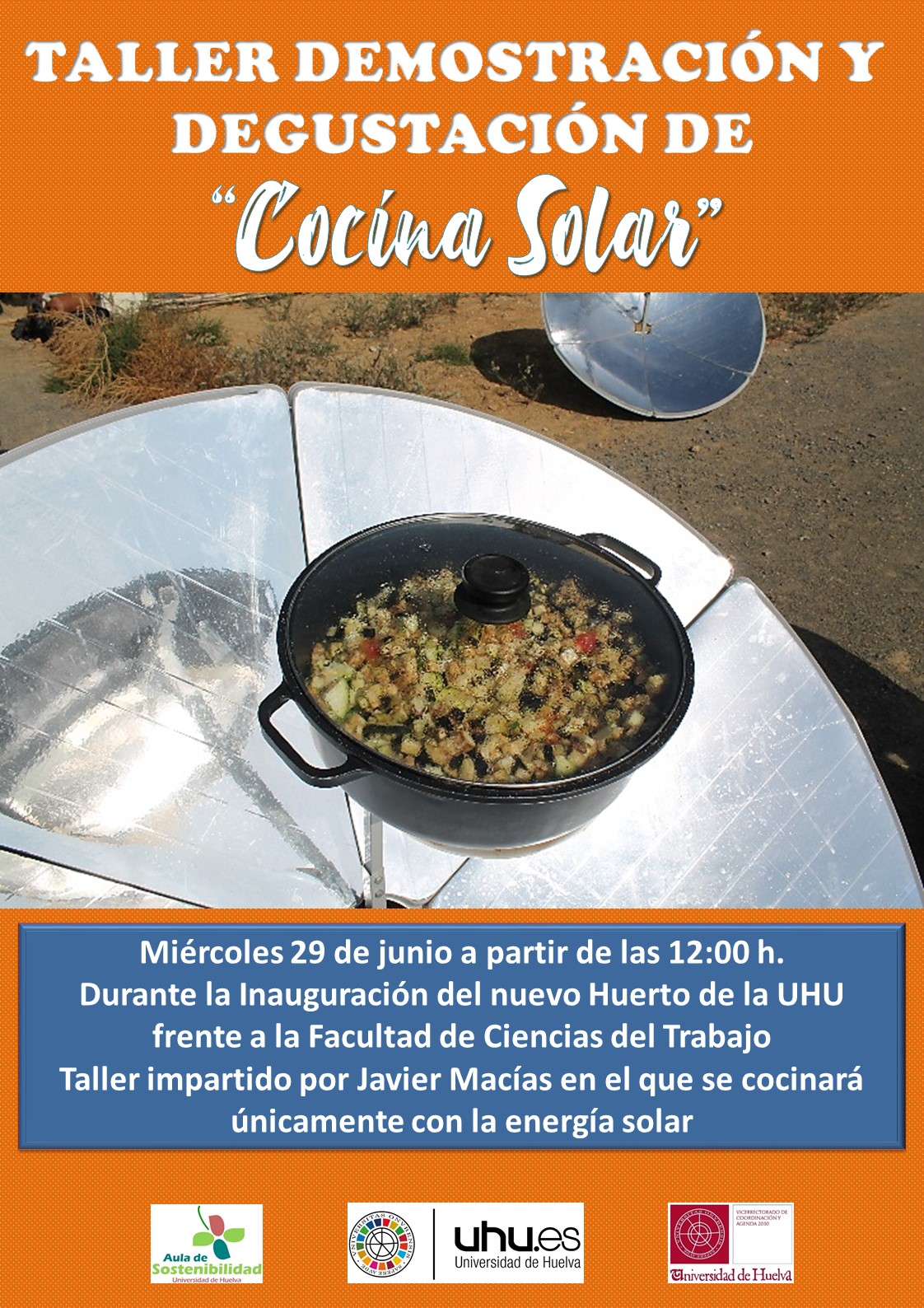 Taller: demostración y degustación de "Cocina Solar"