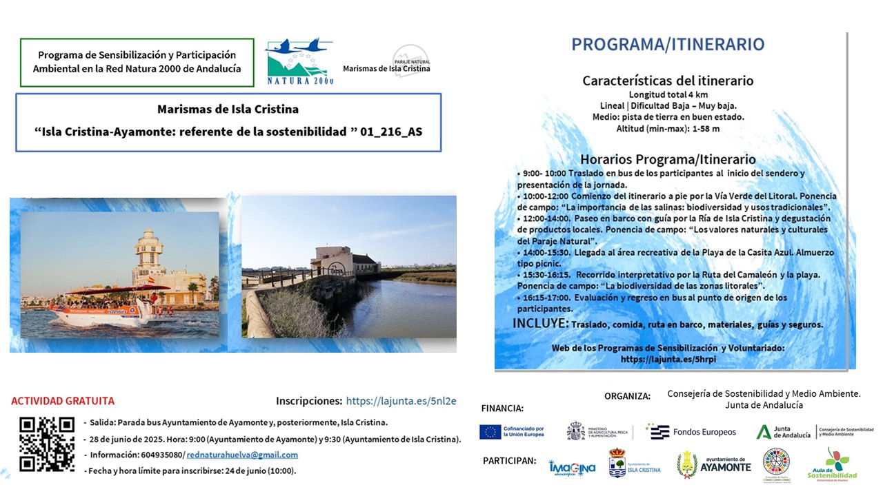 Ruta marismas de isla cristina