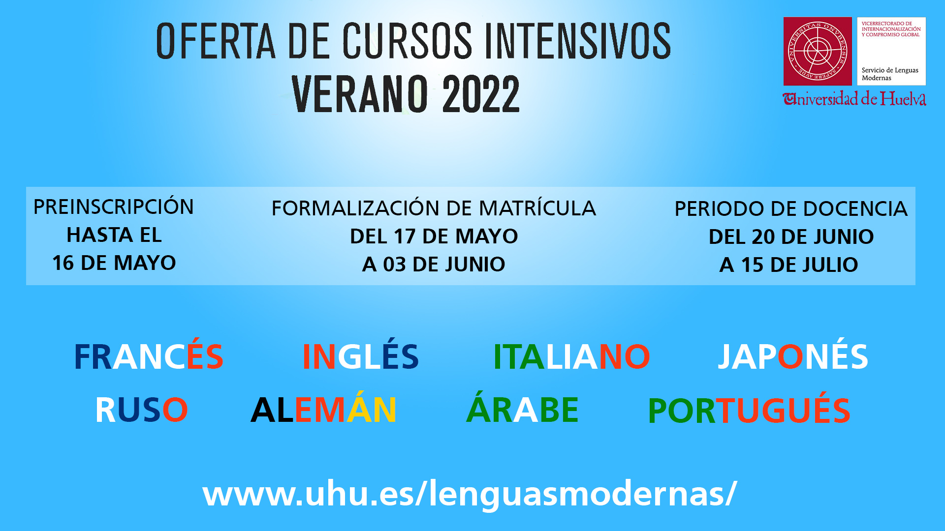 Cursos Intensivos Verano 2022