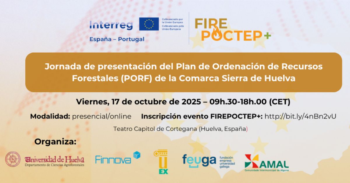 La UHU participa en la jornada de presentación del Plan de Ordenación de Recursos Forestales (PORF) de la Comarca Sierra de Huelva