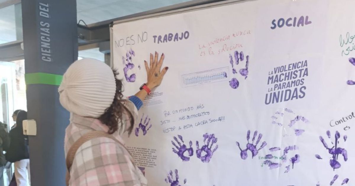 La Facultad de Trabajo Social reafirma su compromiso contra las violencias machistas con la acción comunitaria ´Mano a mano contra las violencias machistas´