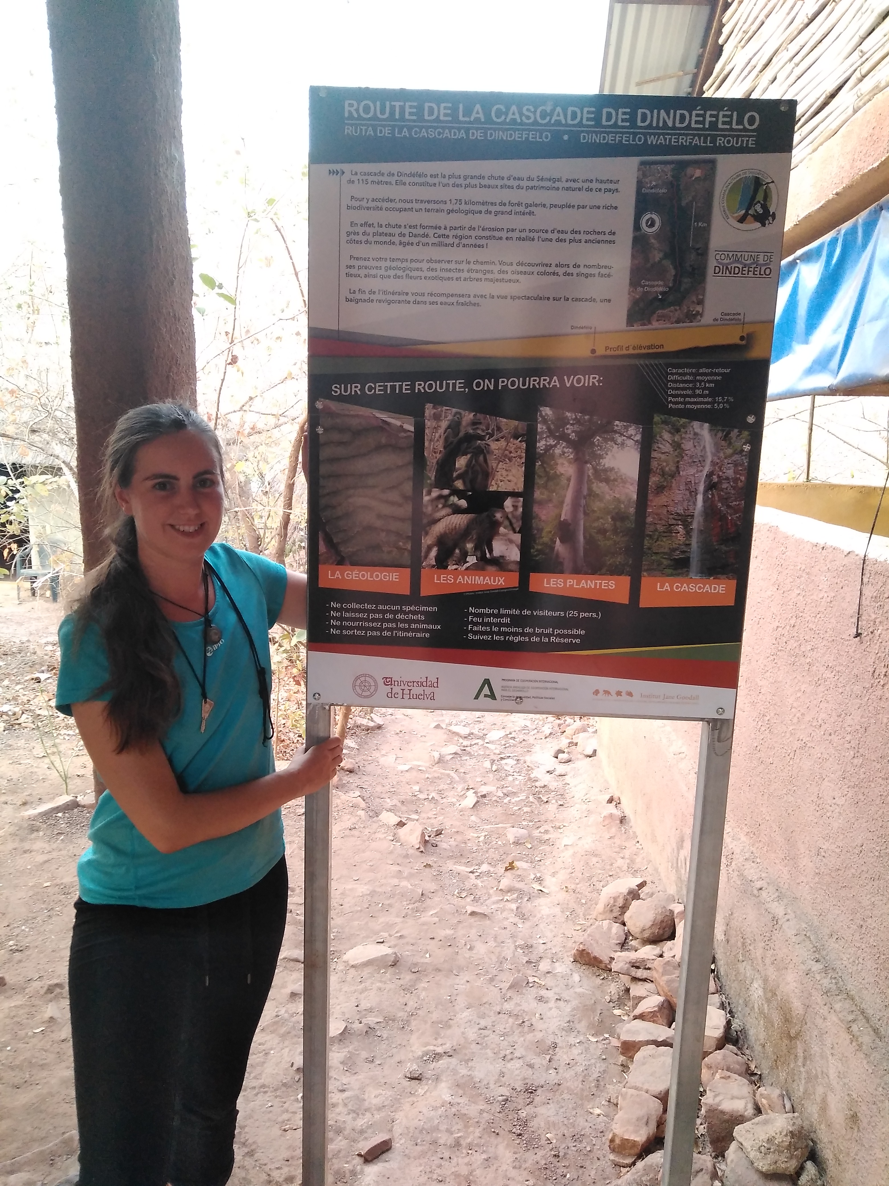 La alumna Elena García en Senegal 2