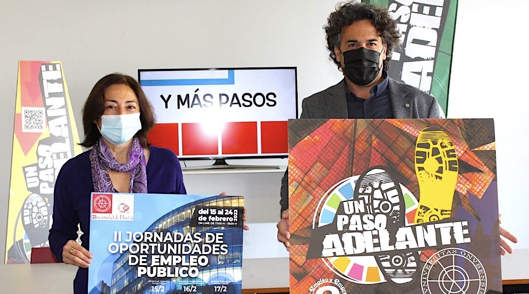 La vicerrectora y el director de Empleo y Emprendimiento