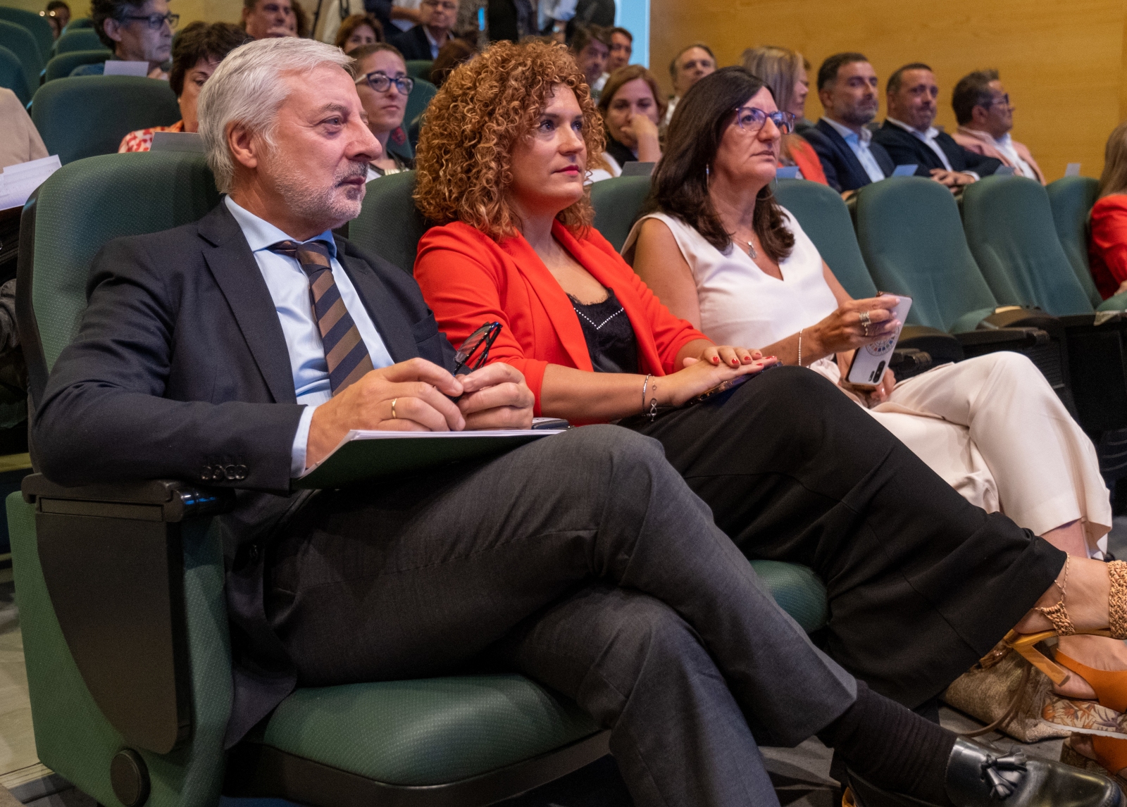 José Blanco, Mª Eugenia Limón y María Antonia Peña