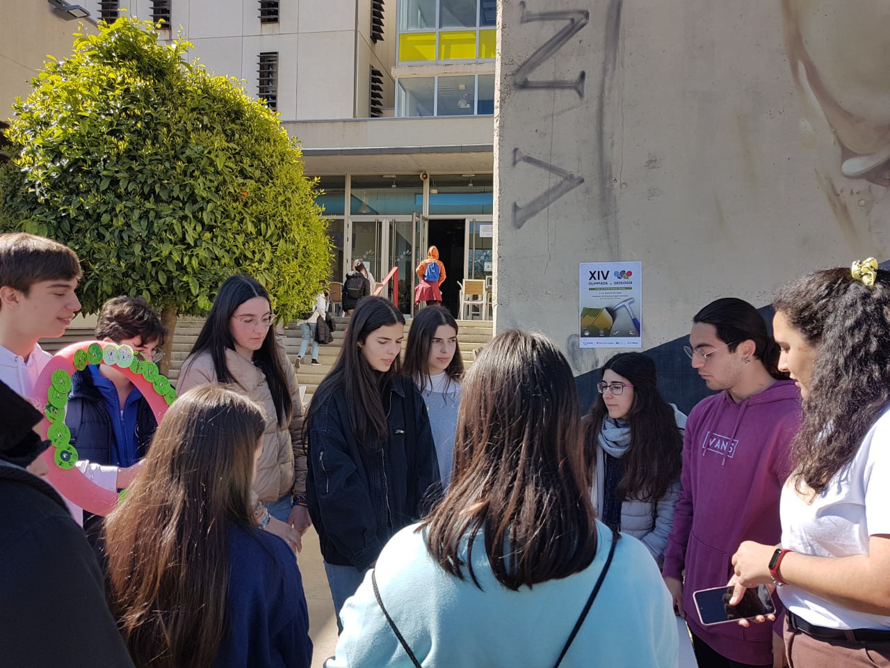 Estudiantes en las olimpiadas