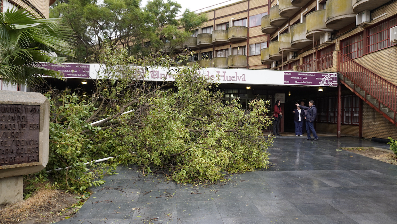 Visita Campus tras la borrasca Bernard 24 octubre de 2023