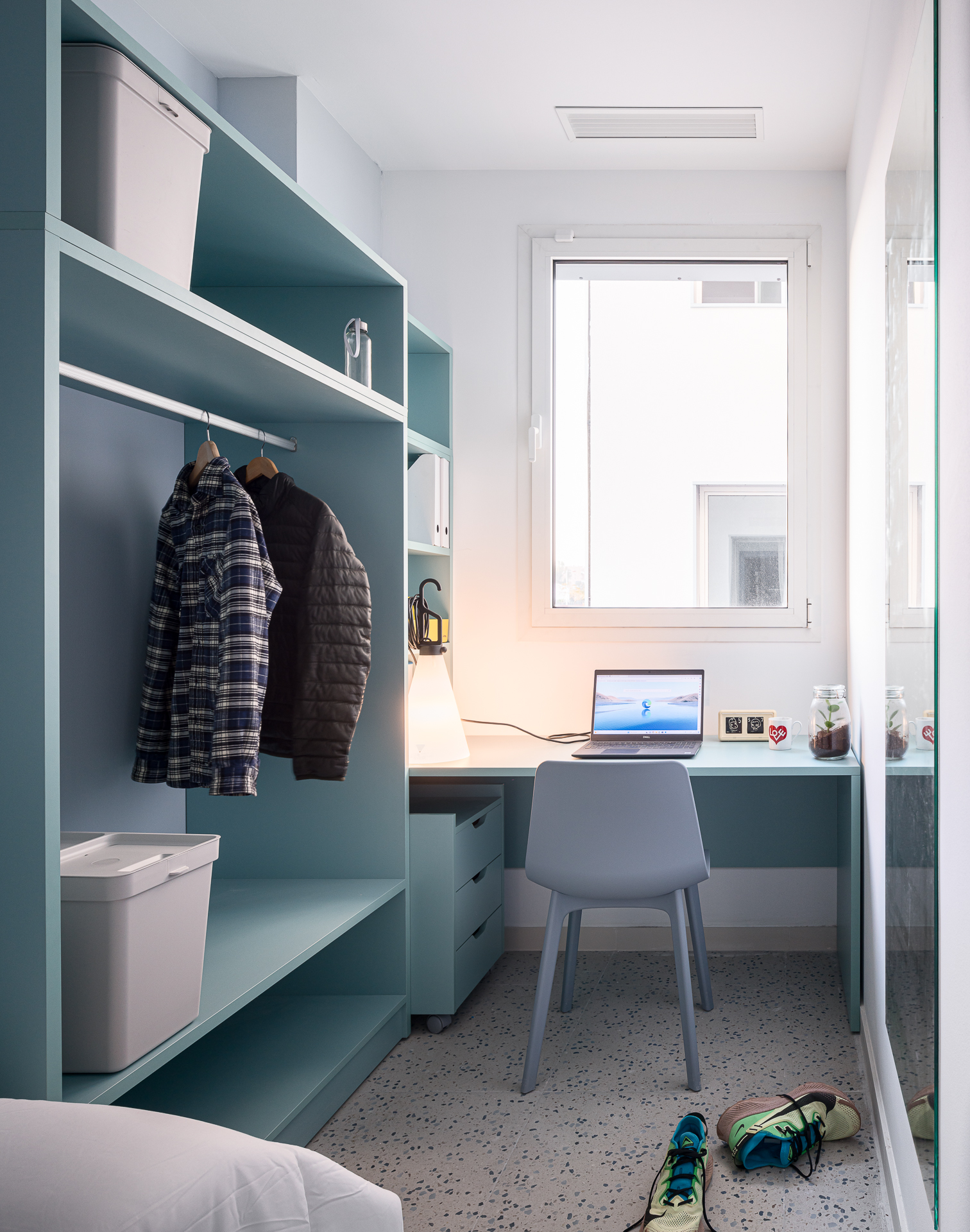 Habitación de la residencia universitaria