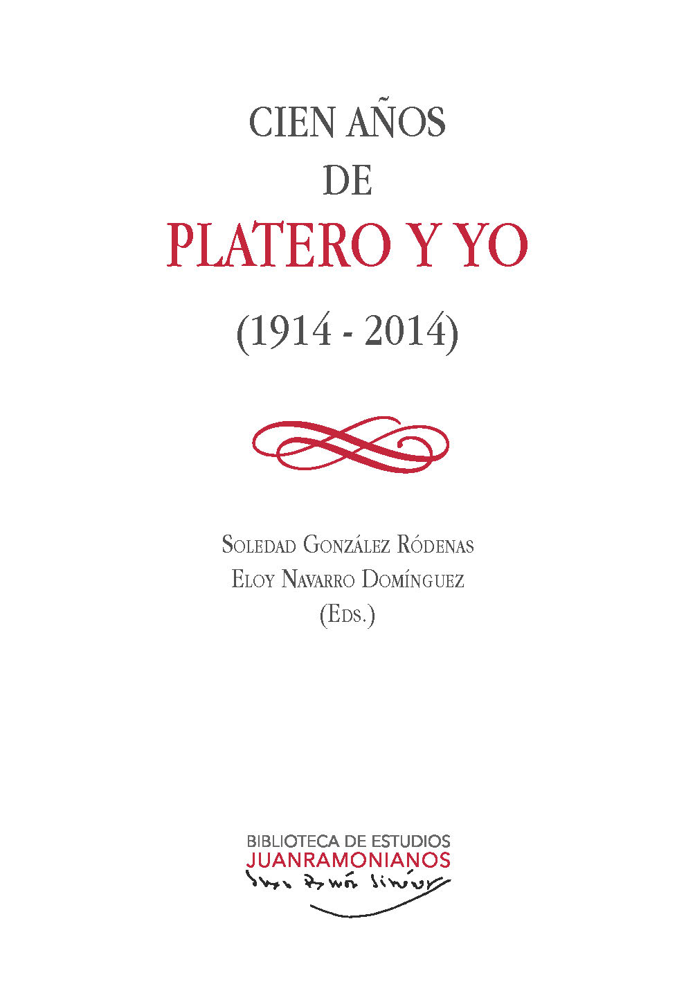 Portada de Cien años de Platero y yo