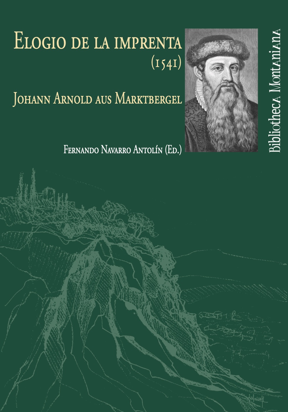 Portada de Elogio de la imprenta (1541)