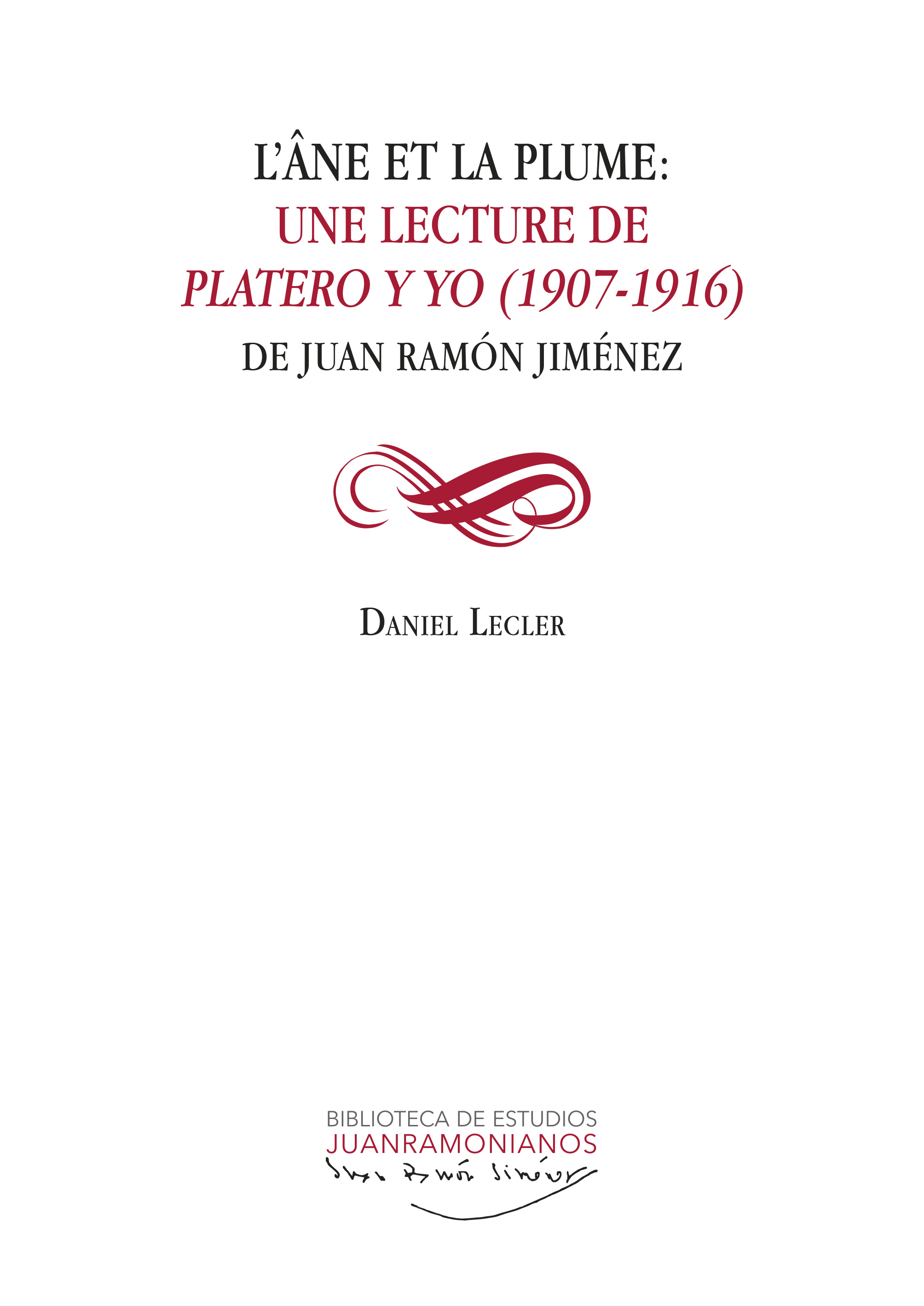 Portada de L´âne et la plume