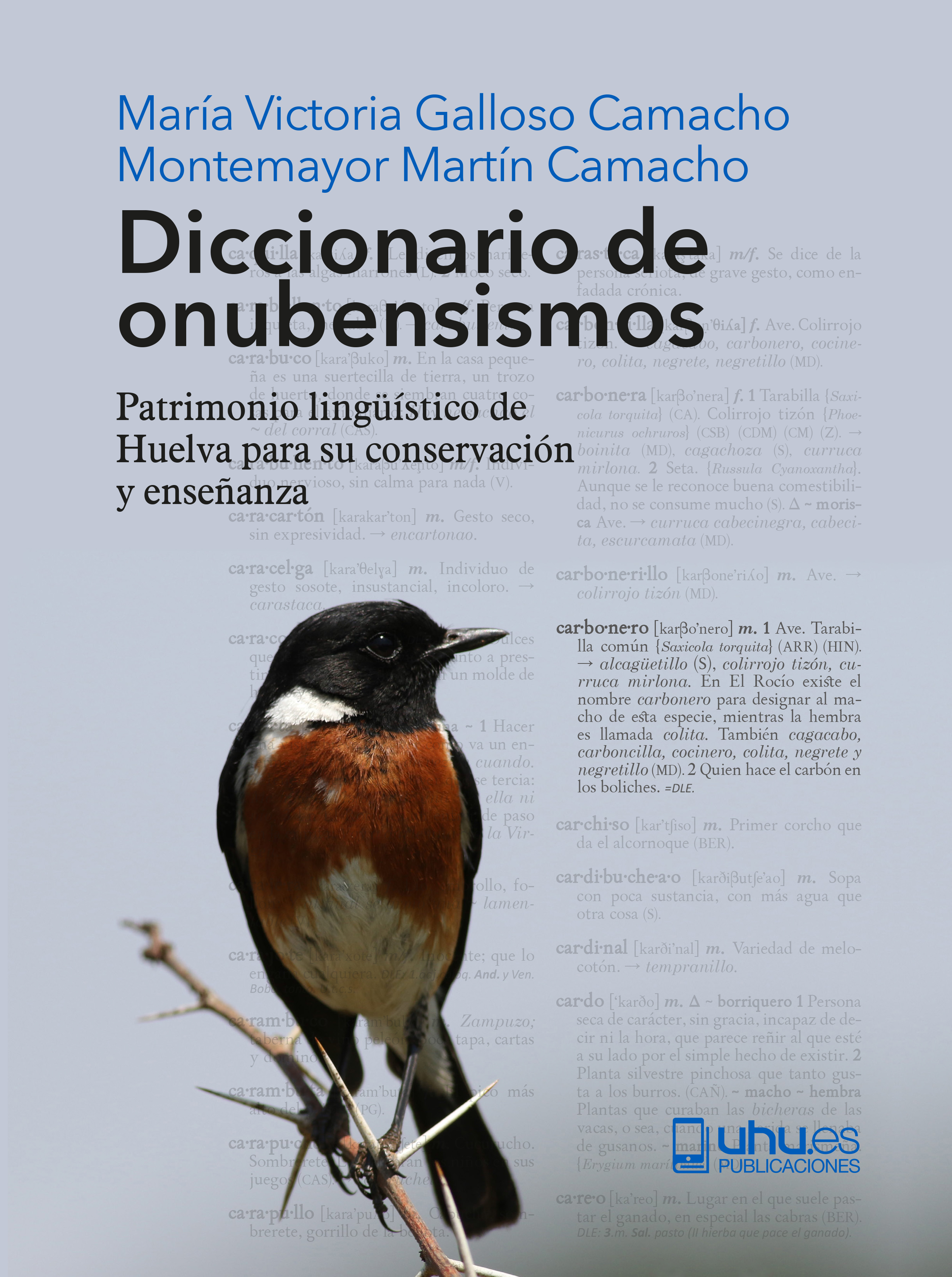 Portada de Diccionario de onubensismos