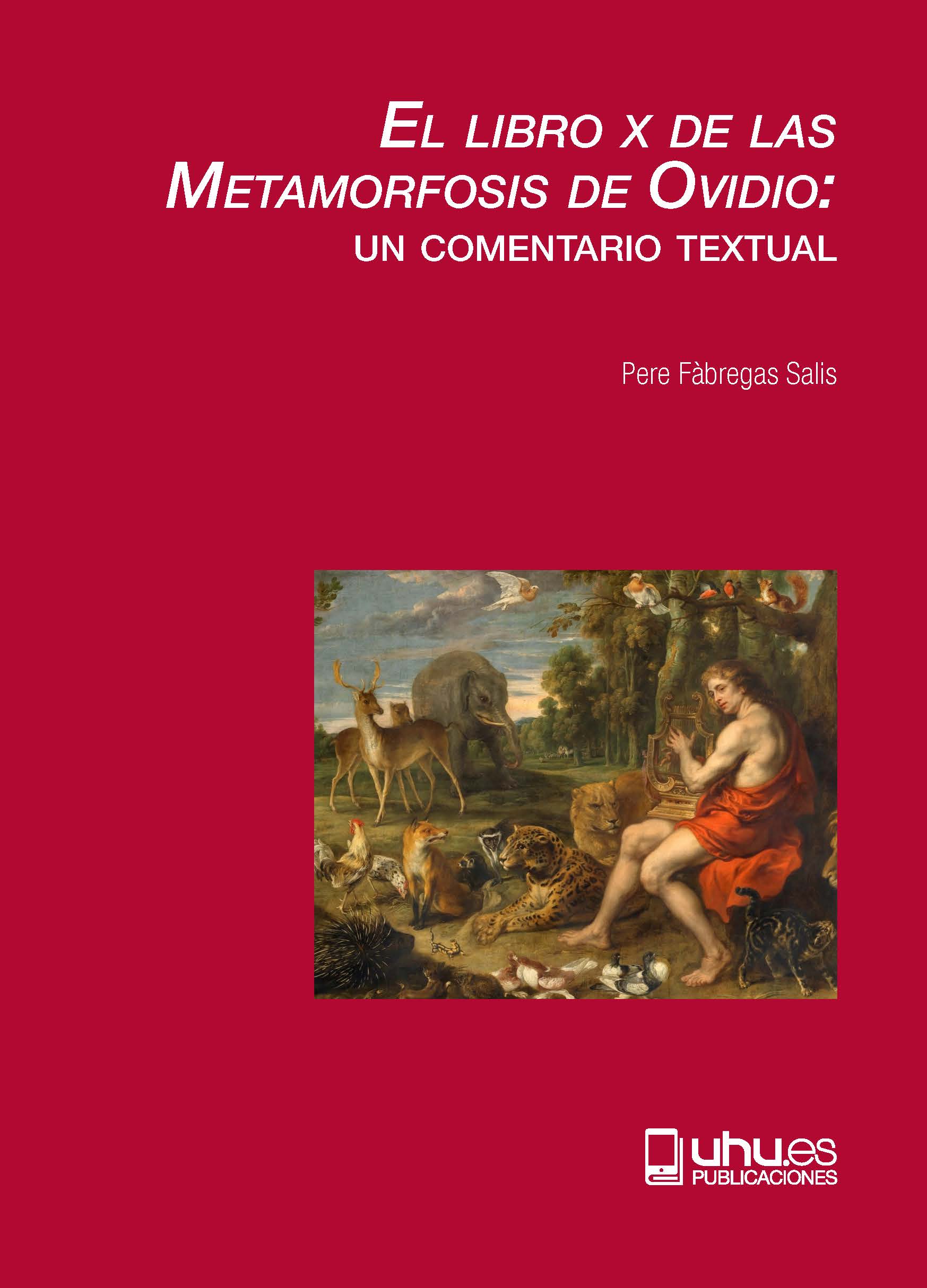 Portada de El libro X de las metamorfosis de Ovidio
