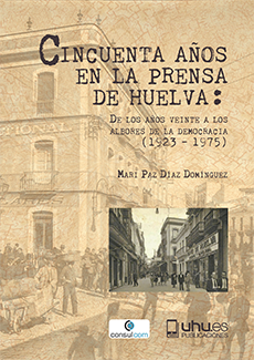 Portada de Cincuenta años en la prensa de Huelva: