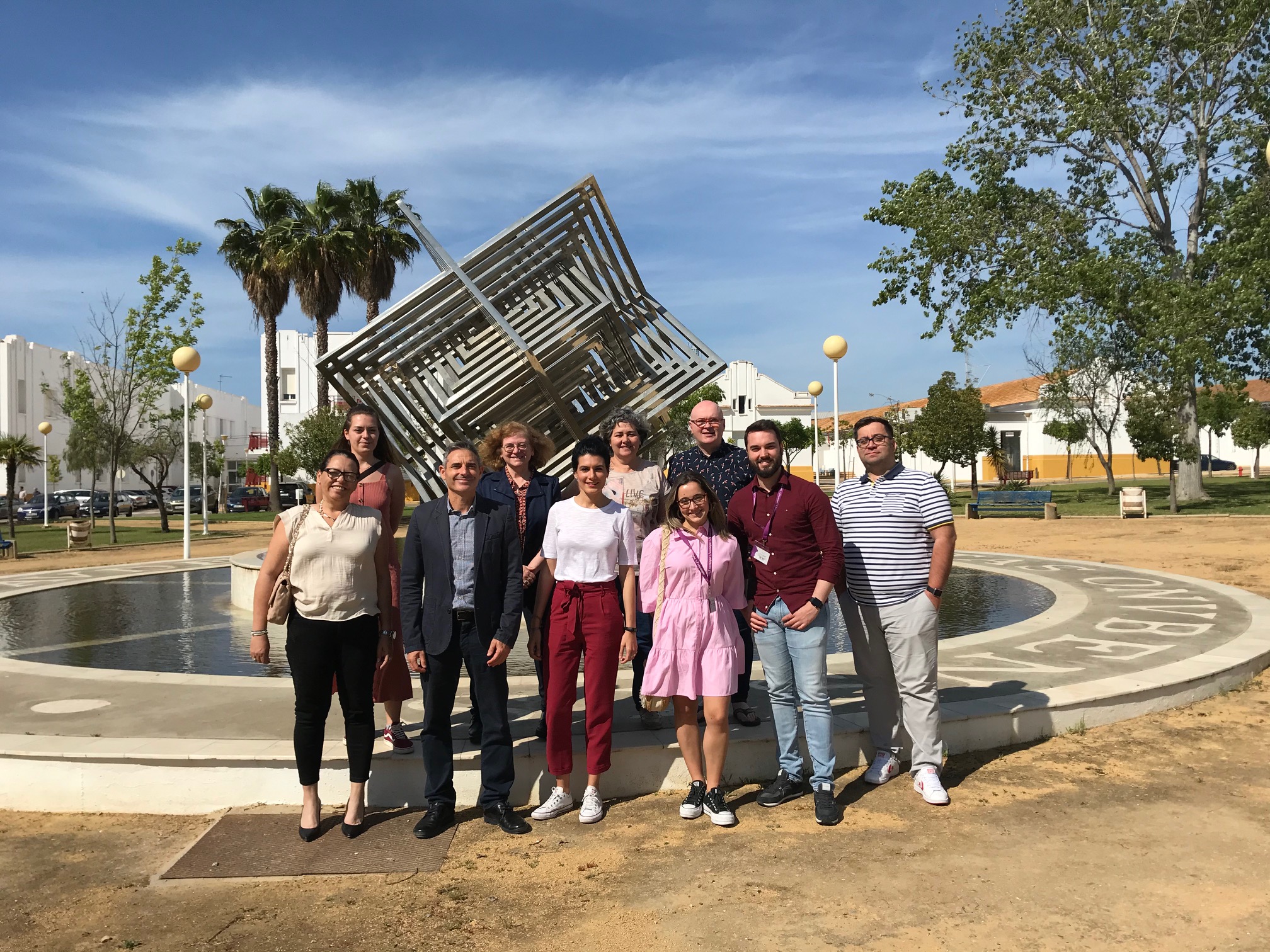 Fotografía de miembros del equipo del proyecto europeo