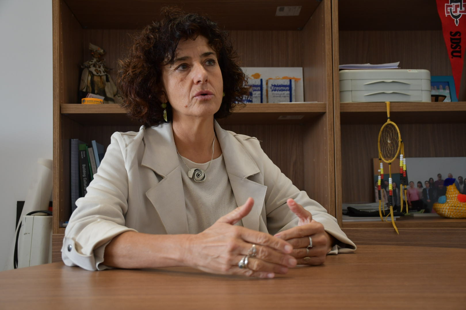 La vicerrectora de Internacionalización y Compromiso Global Reyes Alejano