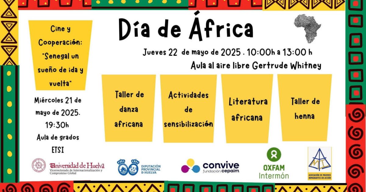 La Universidad de Huelva celebra el Día de África en el Aula al Aire Libre 