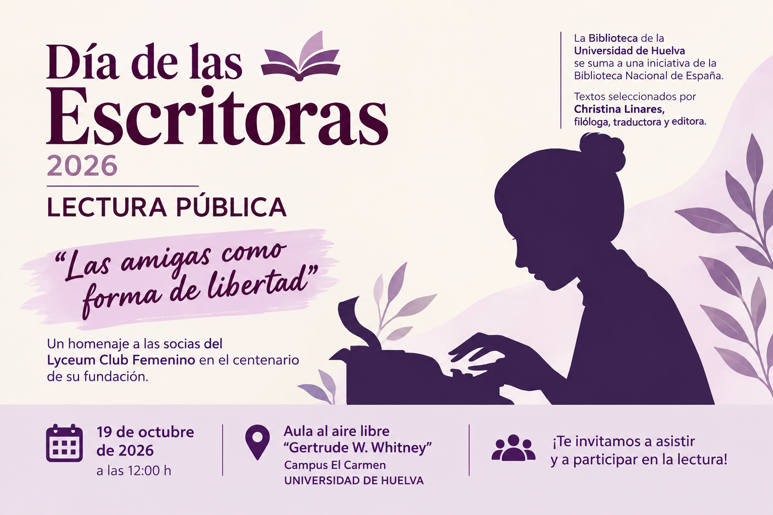 Cartel día escritoras